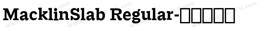 MacklinSlab Regular字体转换
